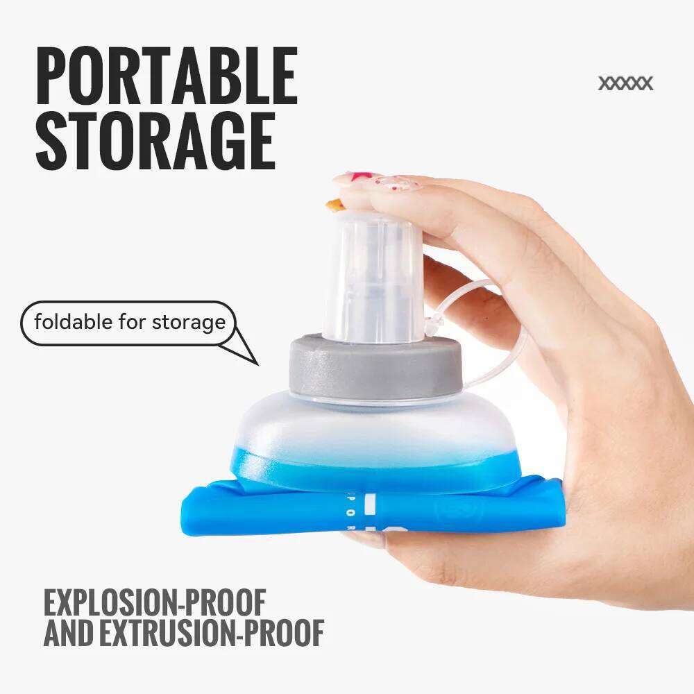 WRELS Soft Flask Folding Collapsible Bottle TPU BPA-Free for Running Hydration Bottles Water Bag Sports Flasks Z260202