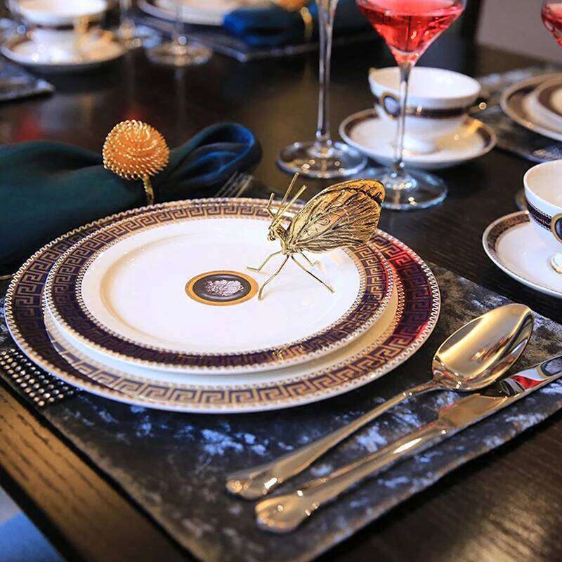 Decorative Metal Handicraft Copper Gold Ant Butterfly Ornament for Art Decor Y260202