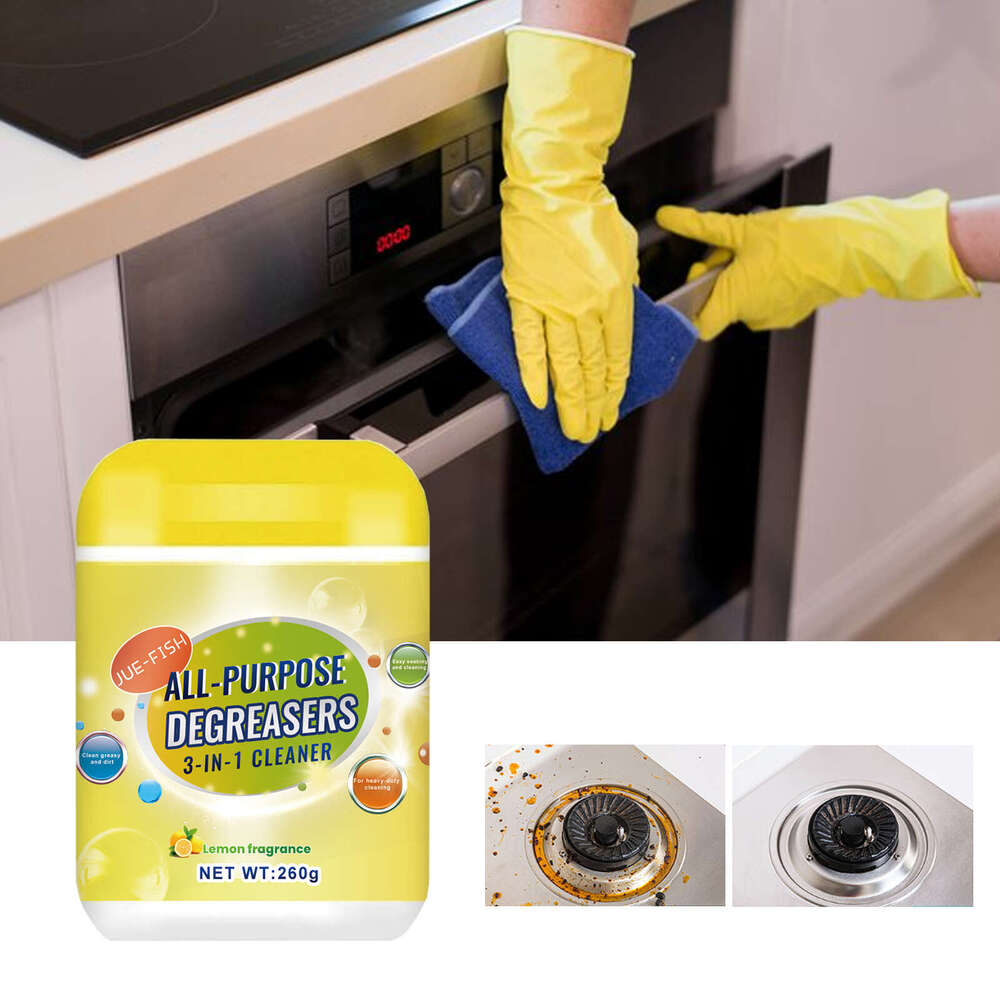 Jue-Fish Multi-Purpose Degreaser Kitchen Stove Cookware Range Hood Oil Stain Dirt Cleaner S260202