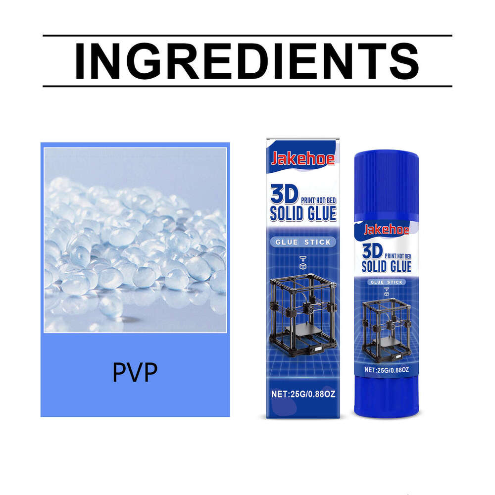 Jakehoe Printer Multi-functional 3D Printing Glue Stick Easy to Clean Suitable for Various Hot Bed Materials S260202