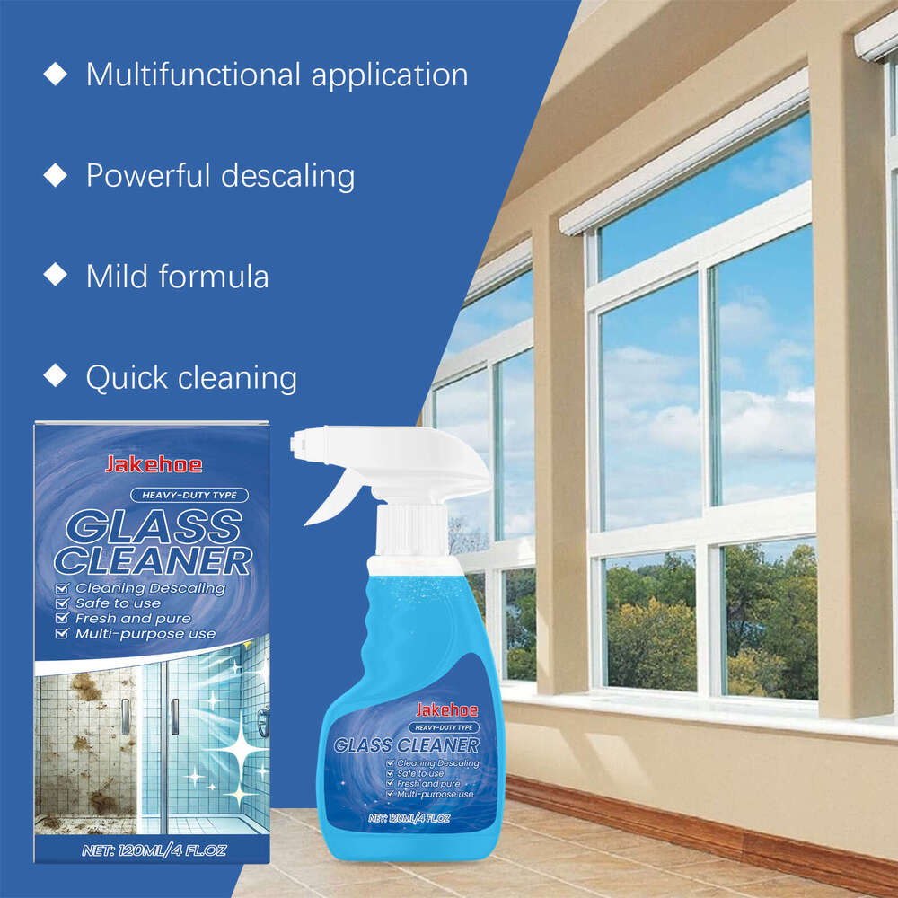 Jakehoe Descaling Dust Stain Glass Mirror Crystal Clear Cleaner S260202