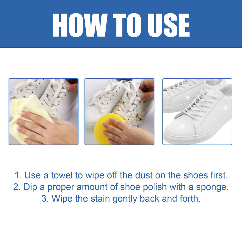 White Stain Shoe Edge Yellowing No-Wash Whitening Cleaner Cream S260202