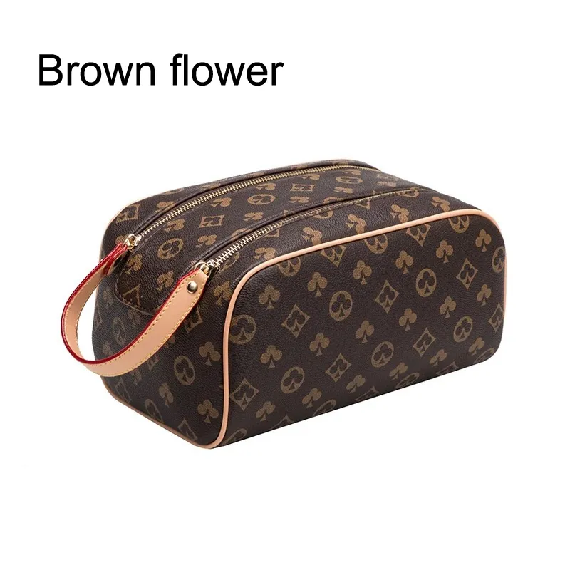 2025 KING SIZE TOILETRY BAG Men Extra Large Wash Bags Cosmetic Toilet Pouch Women Beauty Makeup Case Pochette Accessoires Double Zippy Purse Kits A6688