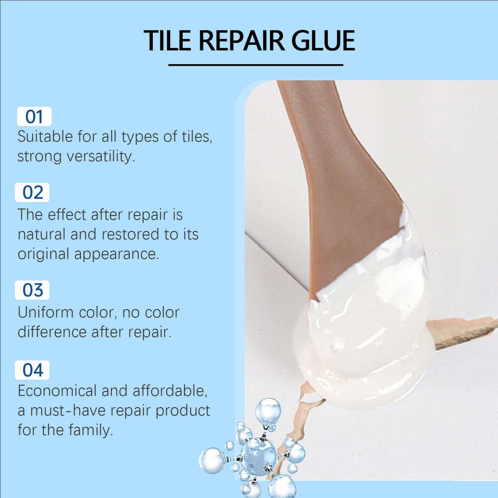 Light Gray Living Room Bathroom Wall Leak Waterproof Sealing Tile Repair Glue S260202