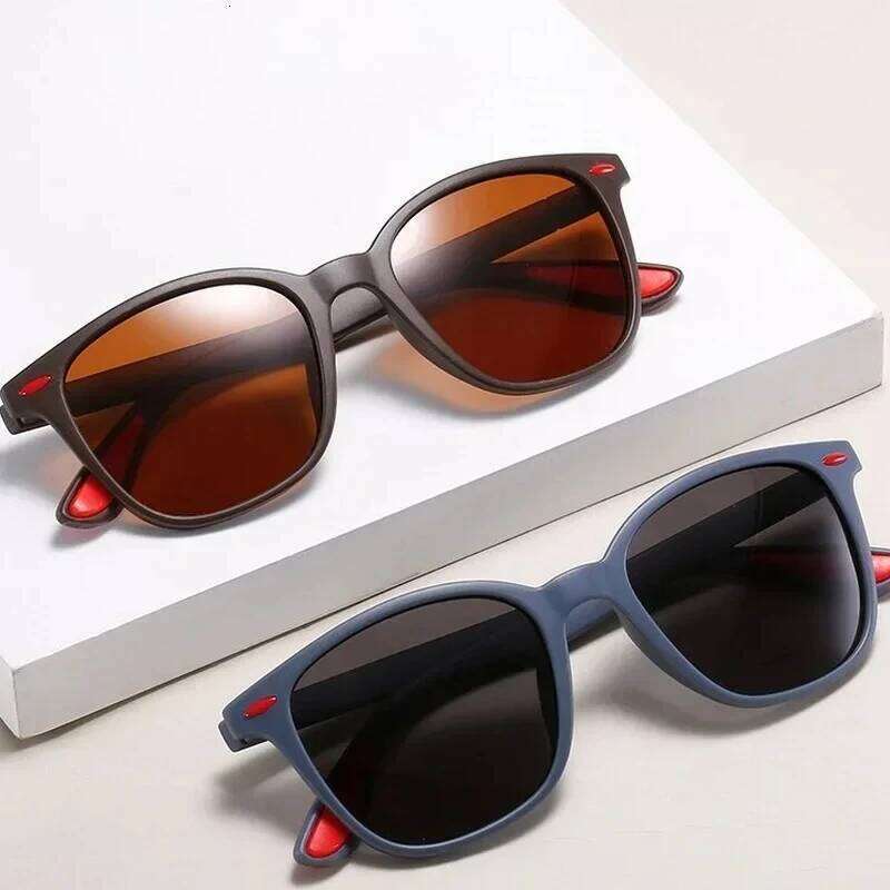 Polarized Unisex Rectangle Vintage Sunglasses Design Retro Sun Glasses Man Eyeglass Casual Goggles UV400 Eyewear H260202