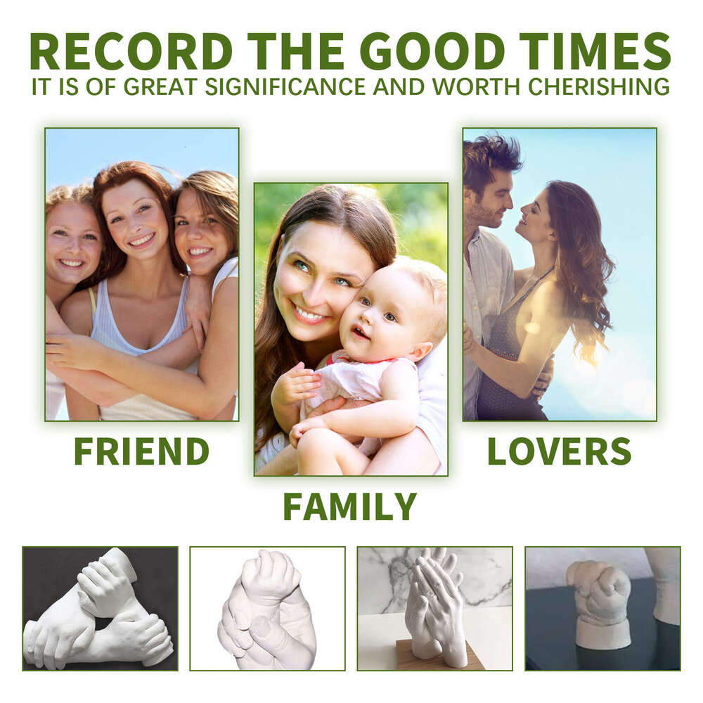 EELHOE Couple Mold Clone Powder Infant 3D Hand and Foot Model Making Materials Valentine's Day Gift S260202