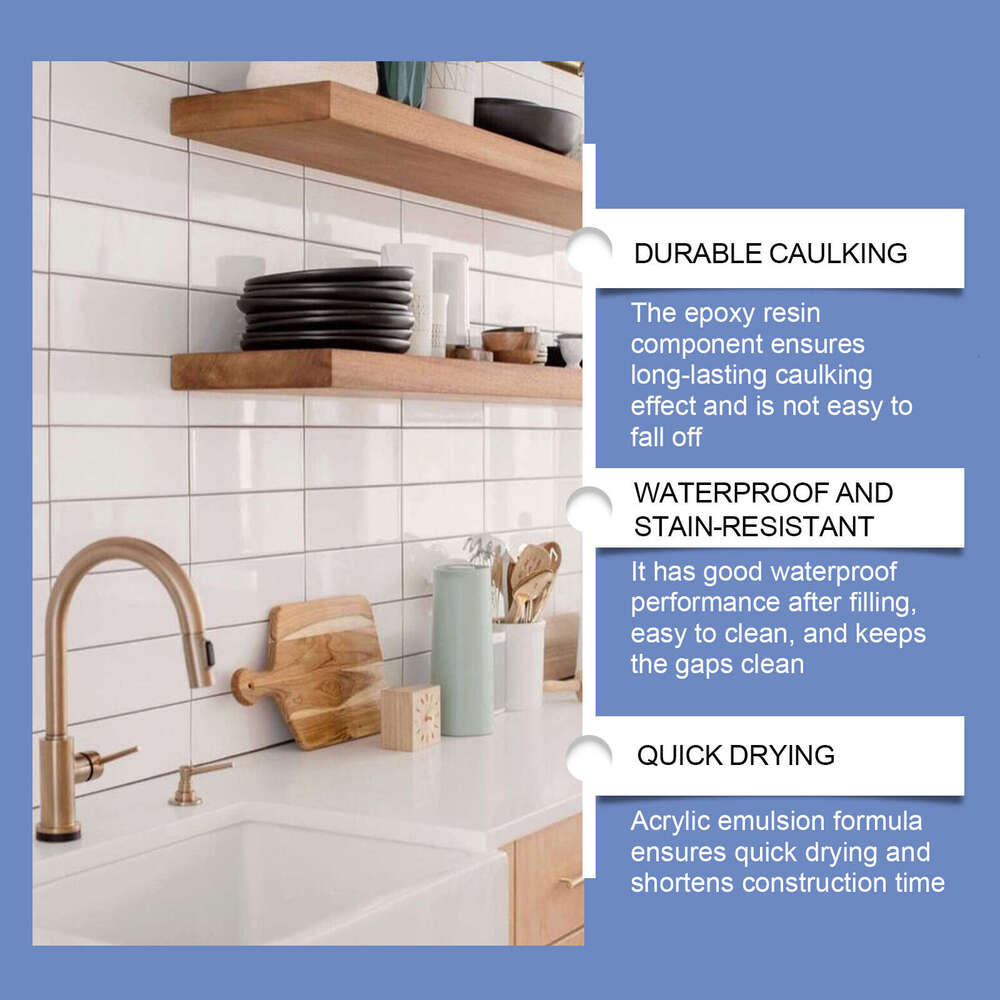 Pen Home Tile Grout Waterproof Anti-Mold Seam Aesthetic Filler S260202