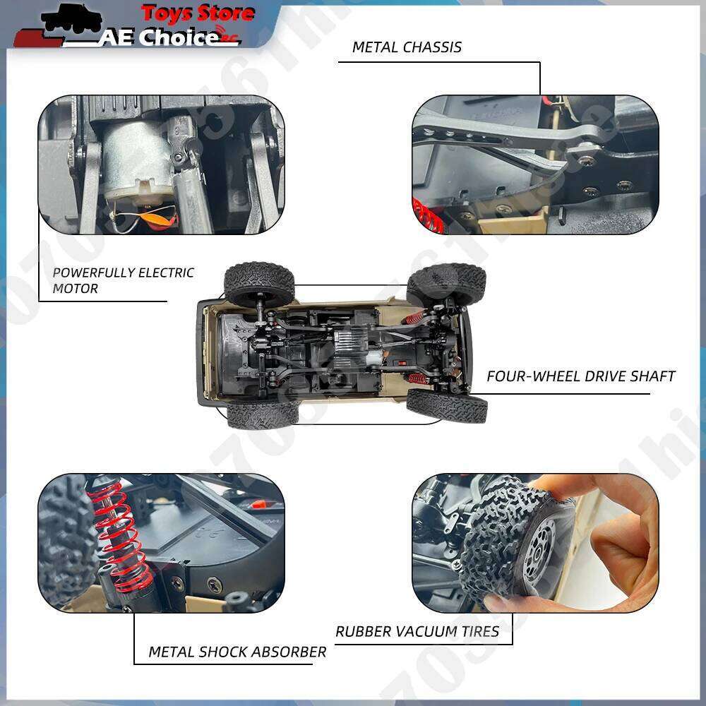 WPL C54 C54-1 1/16 LC80 Model 2.4G 4X4 Off Road Remote Control LED Climbing RC Truck Electric Toy Car Gift for Boy Y260131