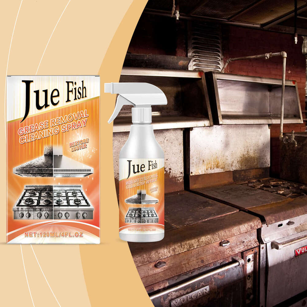 Jue-Fish Removal Kitchen Multi-Functional Countertop Oven Oil Stain Remover Cleaning Spray S260202