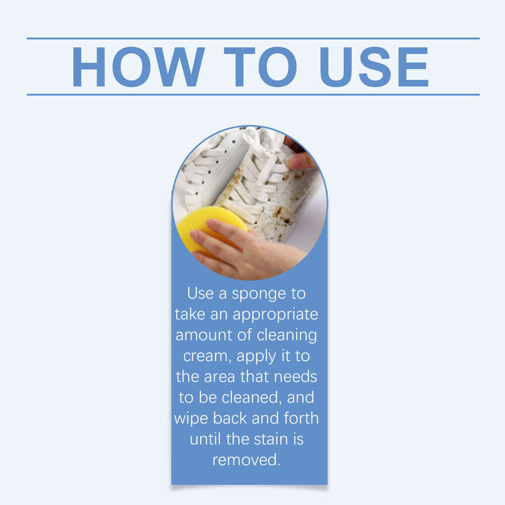 Paste Gentle Cleaning Effective Stain Removal Multi-functional Shoe Cleaner S260202