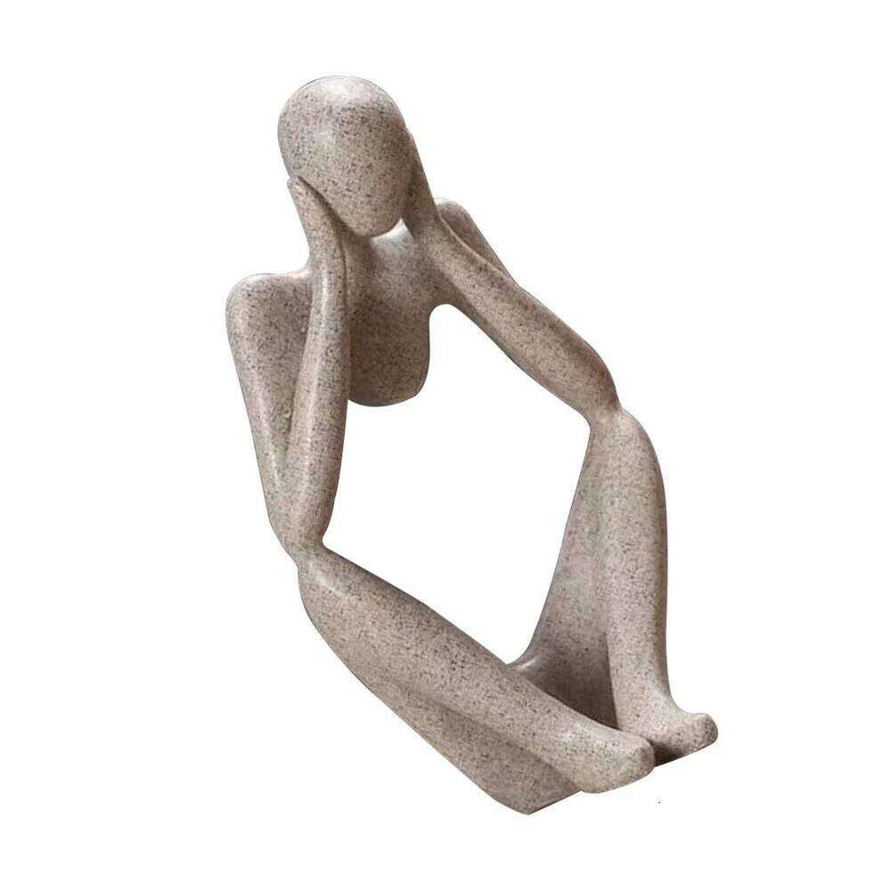 Sandstone Sculpture Abstract Art Decor for Home Office Desktop Exquisite Craftsmanship Living Room Bedroom Party Decoration Y260202