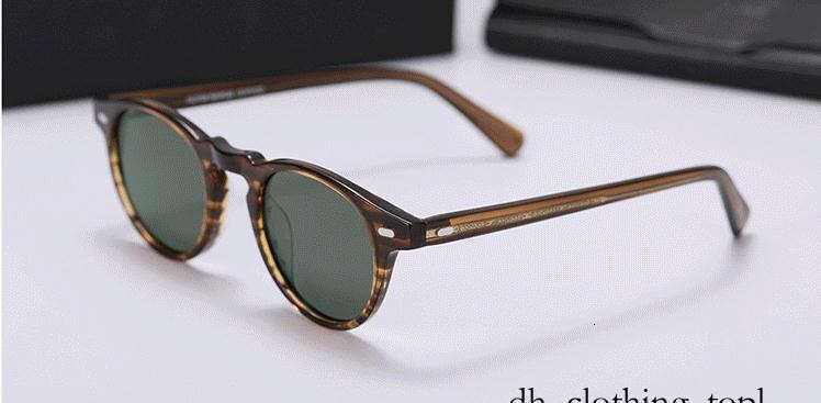 2026 AAA High Quality Fashion Designer Style Olive Sunglasses Men Women Vintage Polarized Oliver People Sunglasses Retro Gregory Peck Brand Sun Glasses 58d