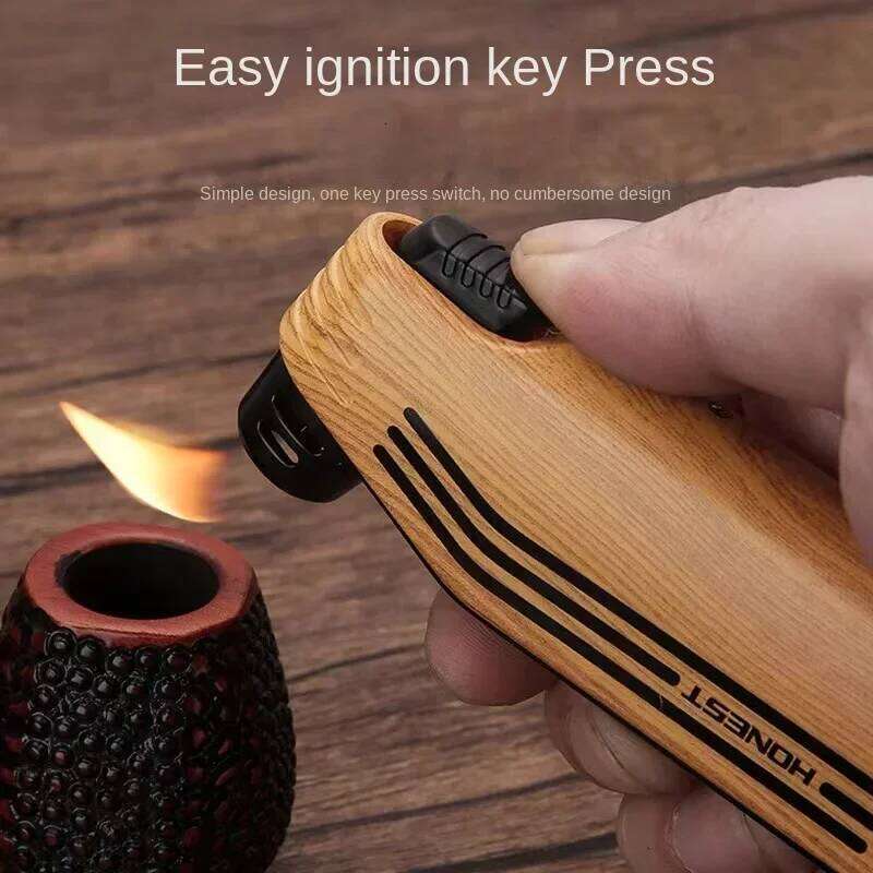 Baicheng Multifunctional Pipe Lighter, Slanted Open Flame, Creative Trendy Anti-scalding Men's Special Pressure Rod Smoking Set W260202