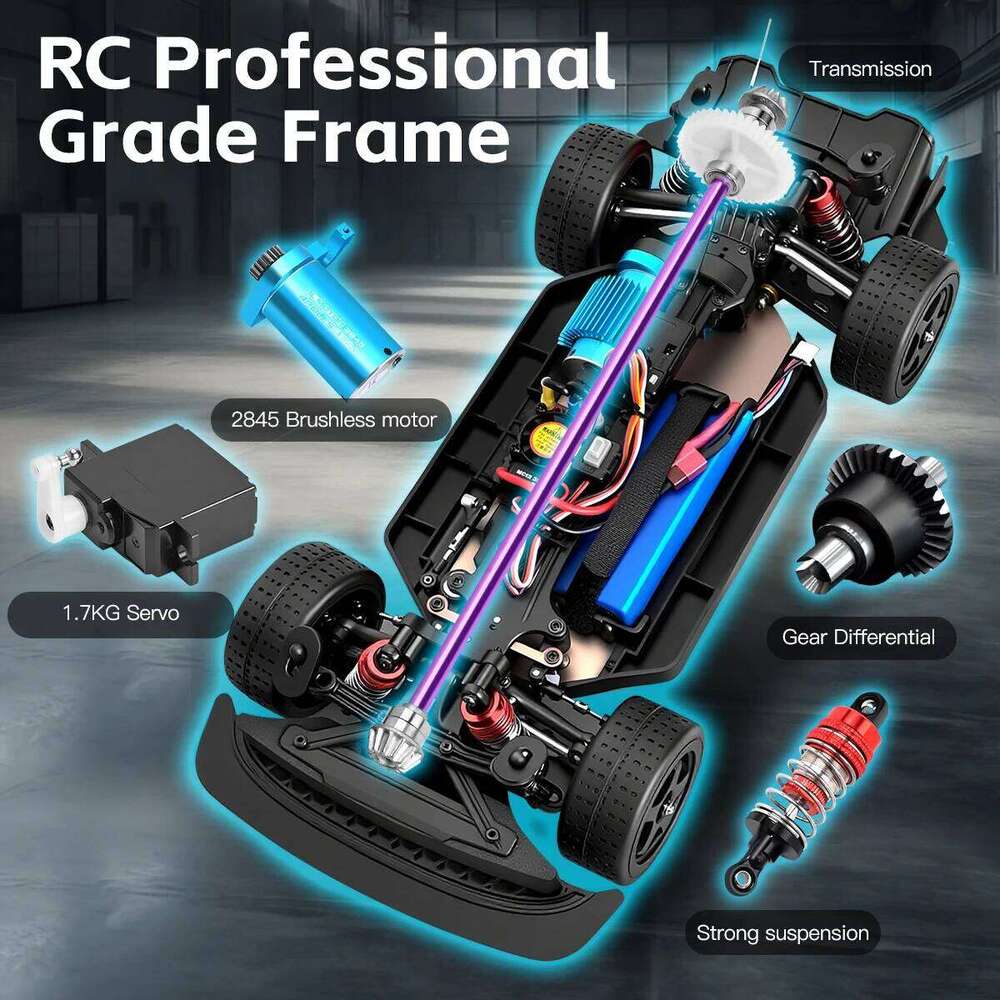 New 1/12 WLtoys 124020 2.4G Remote Control High-Speed Car 60KM/H 4WD Brushless Motor Driven Electric Vehicle Racing Toy For Boys Y260131
