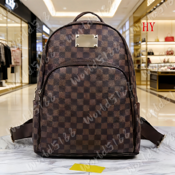 High Quality Designer Backpack Luxury Designer Backpack Women's and Men's Travel Backpack Classic printed coated canvas parquet leather backpacks