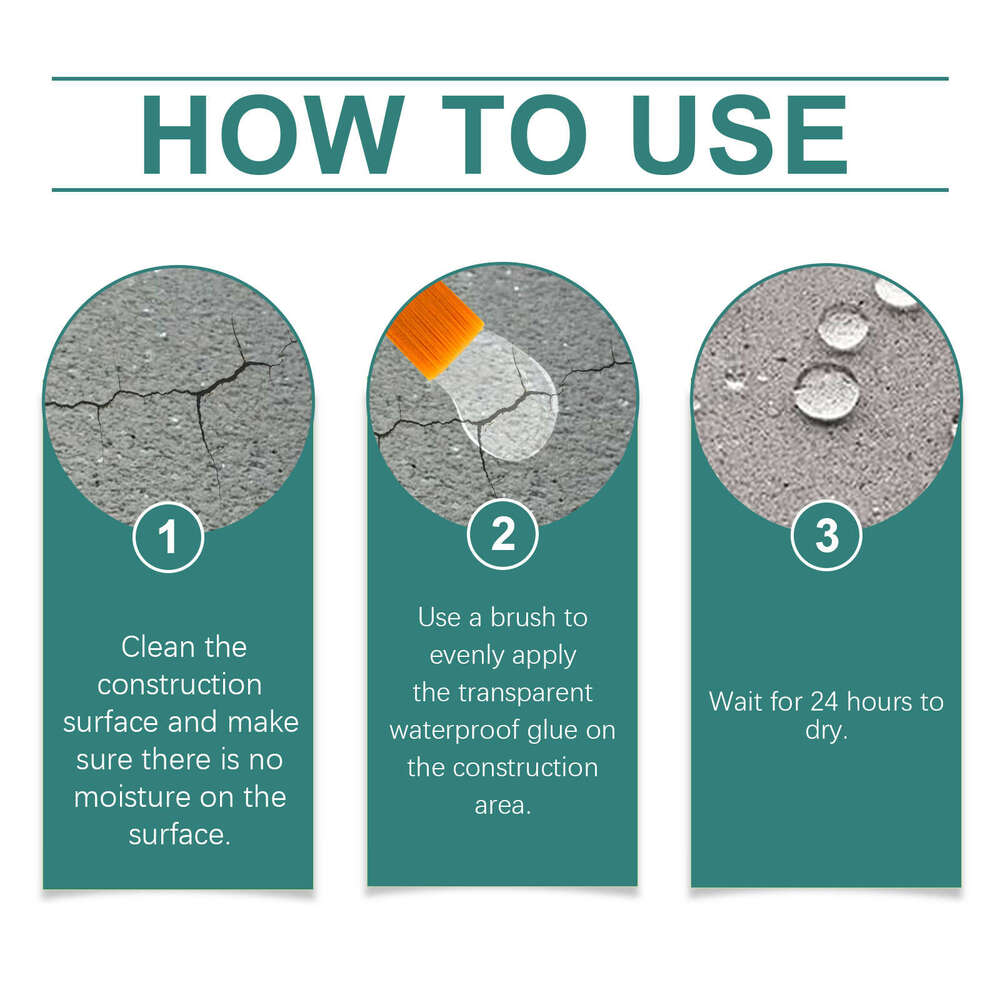 Household Coating Wall Tile Leak Repair Waterproof Material Transparent Glue S260202