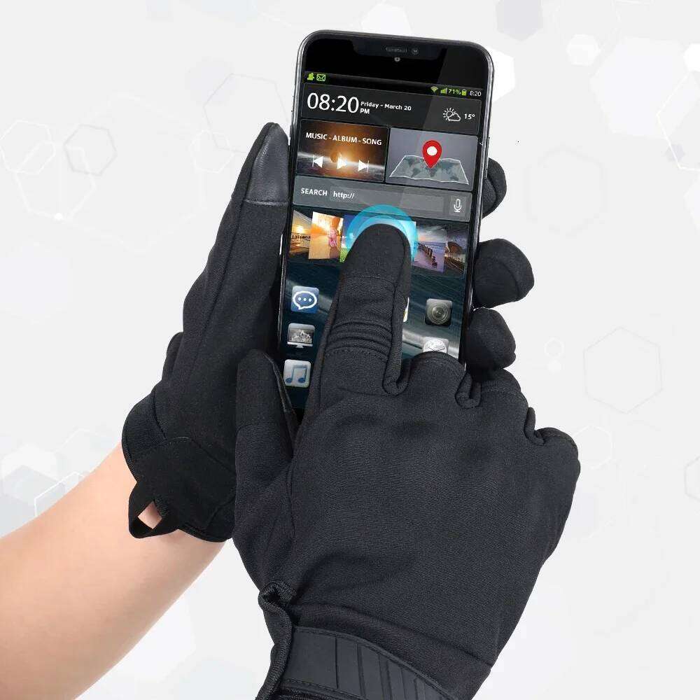 Winter Warm Motorcycle Full Finger Gloves Touch Screen Motorbike Motocross Cycling Riding MTB Windproof Non-slip Protective Gear XJ260202