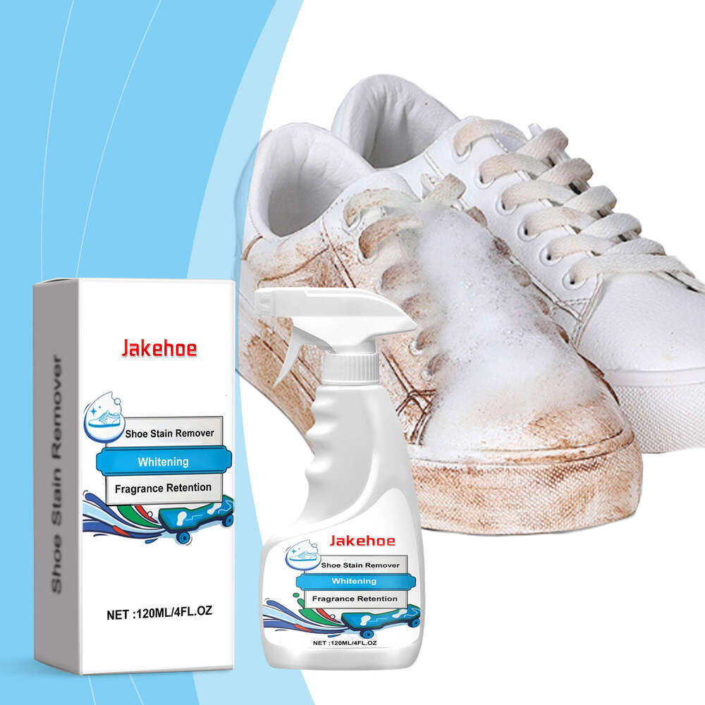 Jakehoe Stain Removal Foam Spray for Sneakers and Sports Shoes, Cleans Shoe Surface Stains, Brightens Yellowed Edges S260202