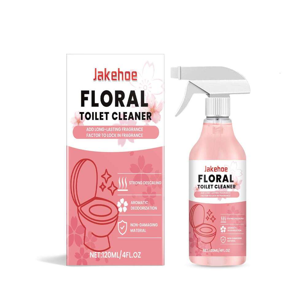 JAKEHOE Liquid Bathroom Cleaner Floral Scent Toilet Fragrance Deodorizer Stain Remover S260202