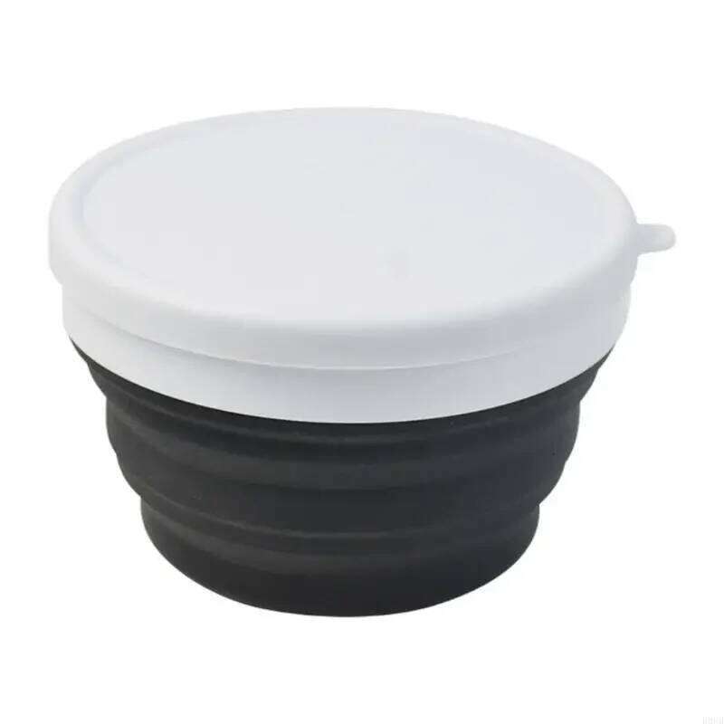 2Pcs 950ML Leakproof Container Silicone Folding Bowl Portable Tableware Bowls Space Saving Salad Dish Enduring Z260202