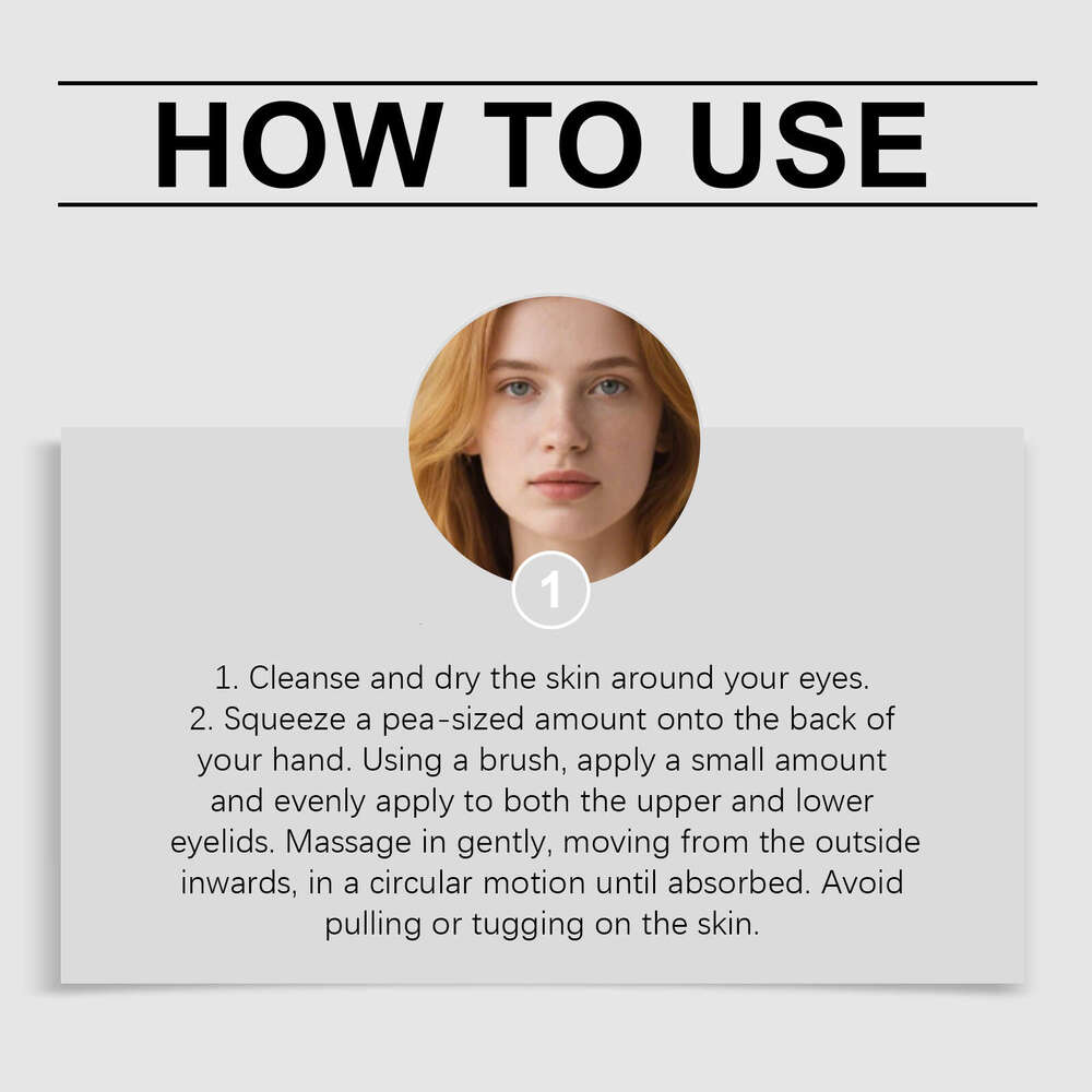 AMZ Eye Skin Gentle Mild Ingredients Hydrating Elasticity Moisturizing Daily Care Massage Cream S260131