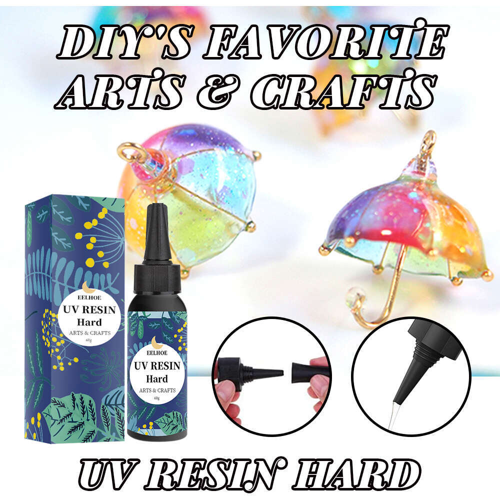 EELHOE High Transparency Resin 100g Nail Art Cochlea UV Shadowless Quick-Drying Glue S260202