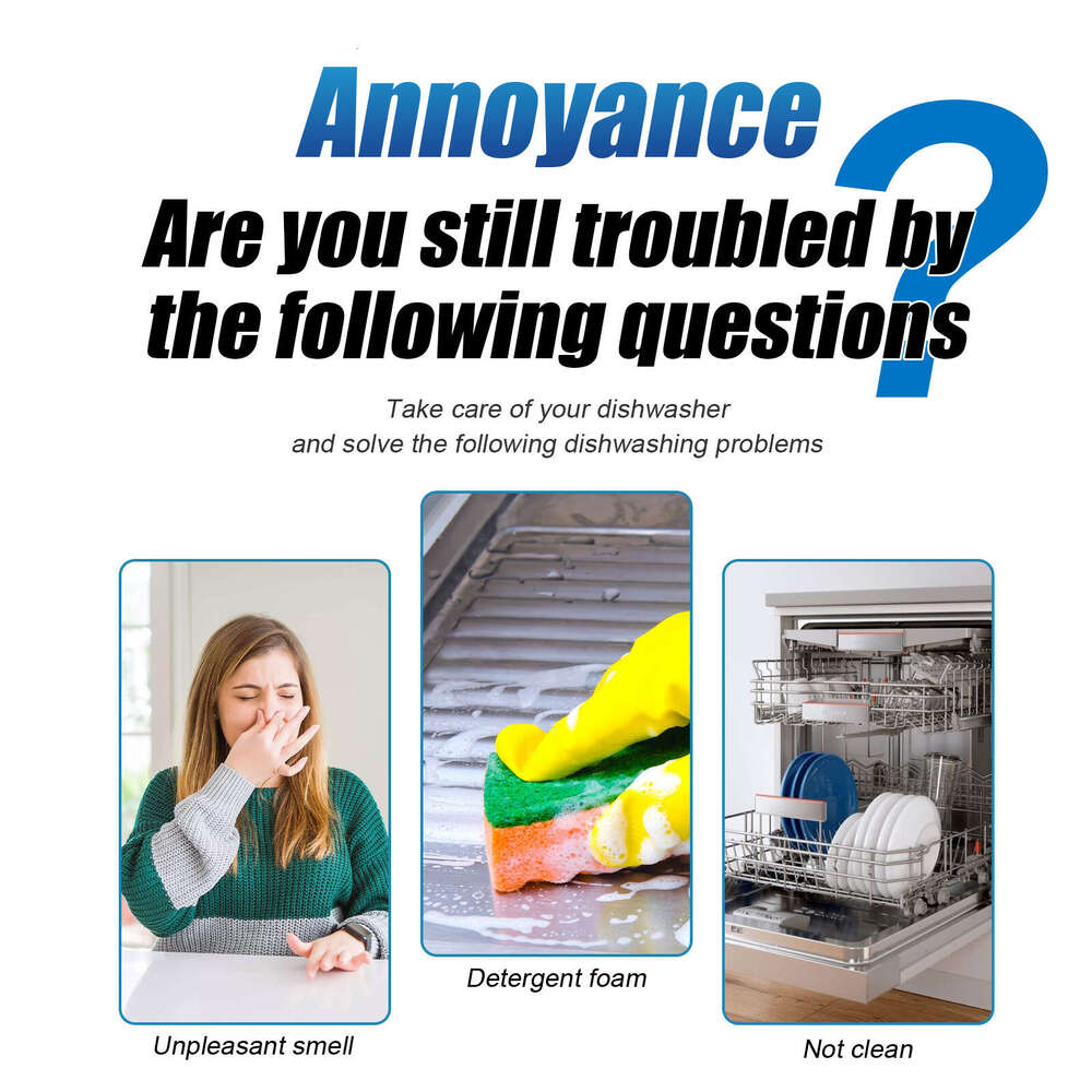 jakehoe Tablets Dishwasher Detergent Shine Agent Cleaning Oil Stain Dirt Removal S260202