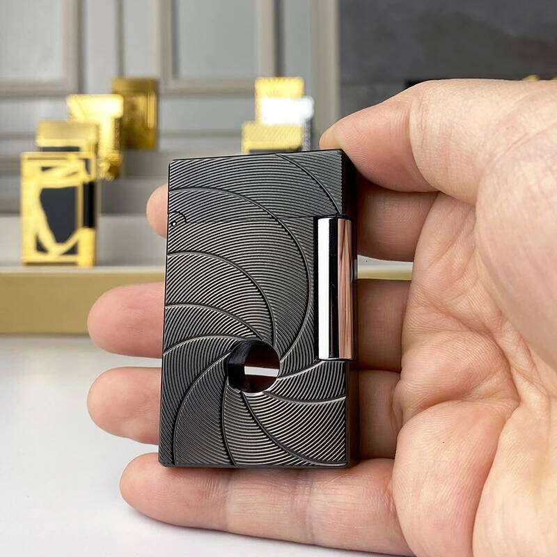 New commemorative edition single and double flame luxury Ping Sound natural paint cigarette smoking butane lighter 18100 W260202