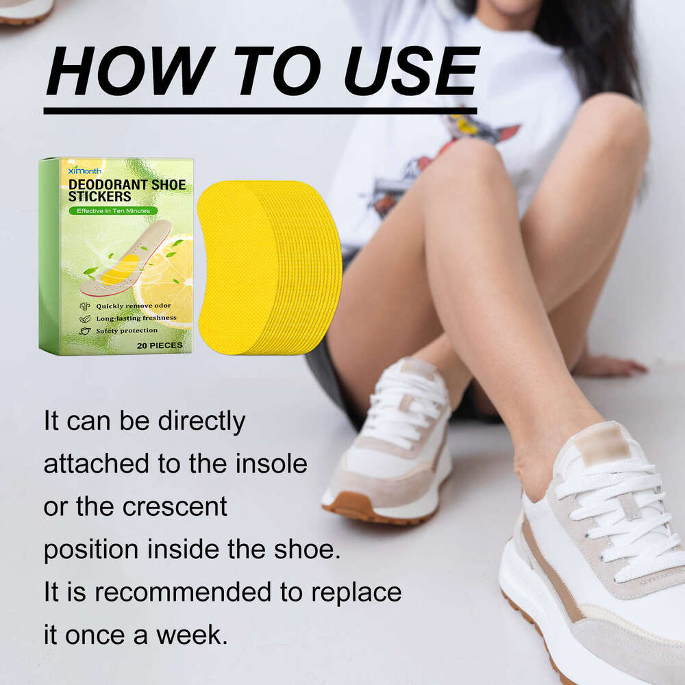 Ximonth Odor-Resistant Plant-Based Fresh Sports Deodorant Odor Removal Sweat-Absorbing Fragrant Shoe Inserts S260202