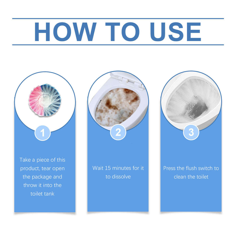 Jakehoe Cleaner Block Toilet Bathroom Cleaning Fresh Fragrance Deodorizing Automatic Release Easy to Use S260202