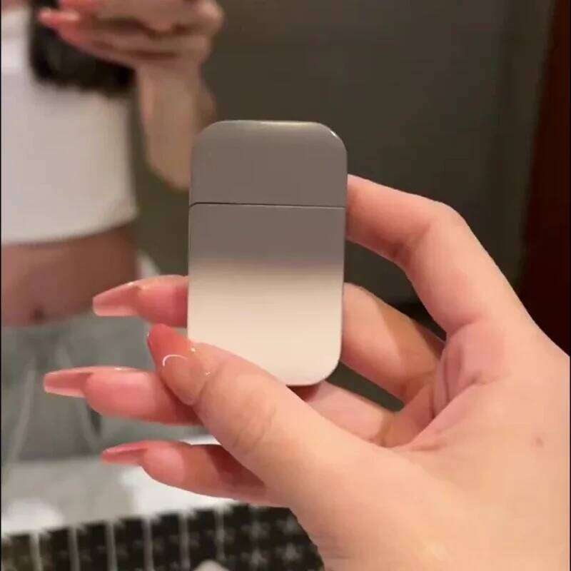 HOT Creative Gradient Windproof Pink Flame Butane Gas Lighter Metal Mini Ultra Thin Funny Lighters Smoking Gifts For Girlfriend W260202