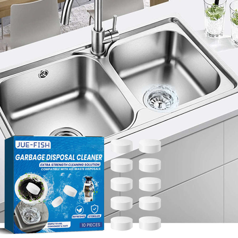 Jue-Fish Kitchen Dishwashing Sink Cleaner Oil Stains Dirt Drain Cleaning Tablets S260202