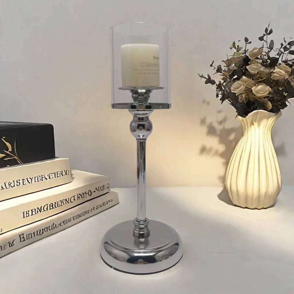 Light candlestick Nordic retro romantic table candlelight dinner props household decorations Y260131