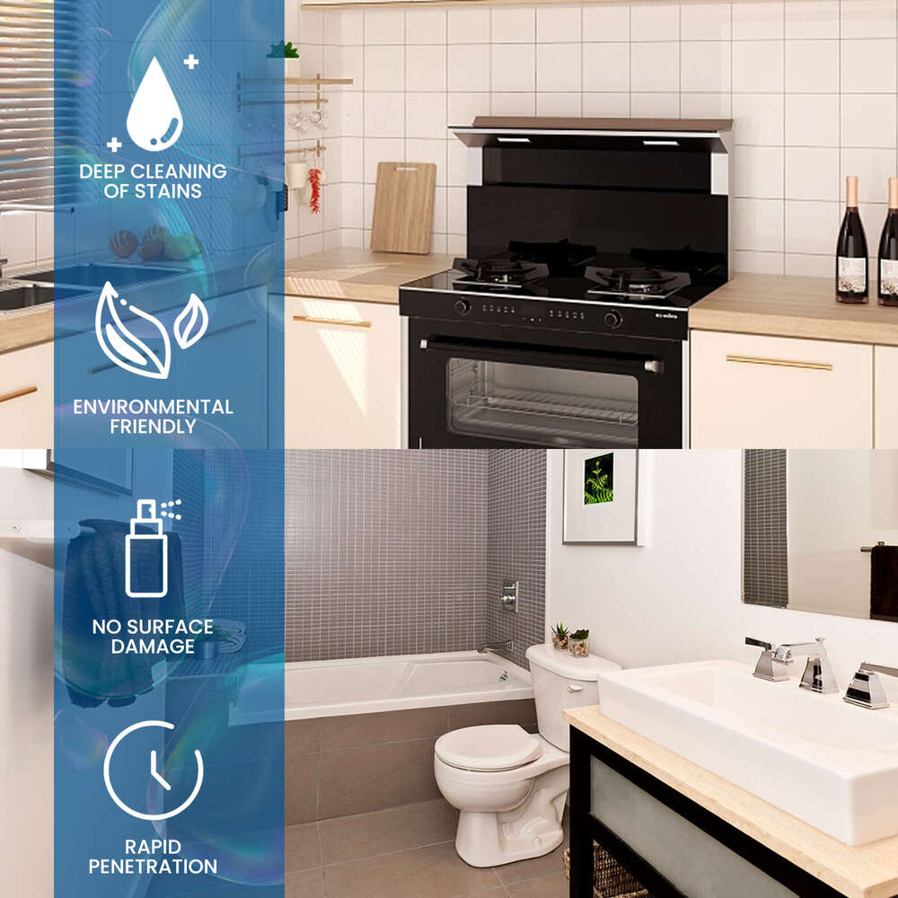 Jakehoe Multi-Purpose Household Foam Cleaner Set Kitchen Stove Tile Heavy Oil Grease Cleaning S260202