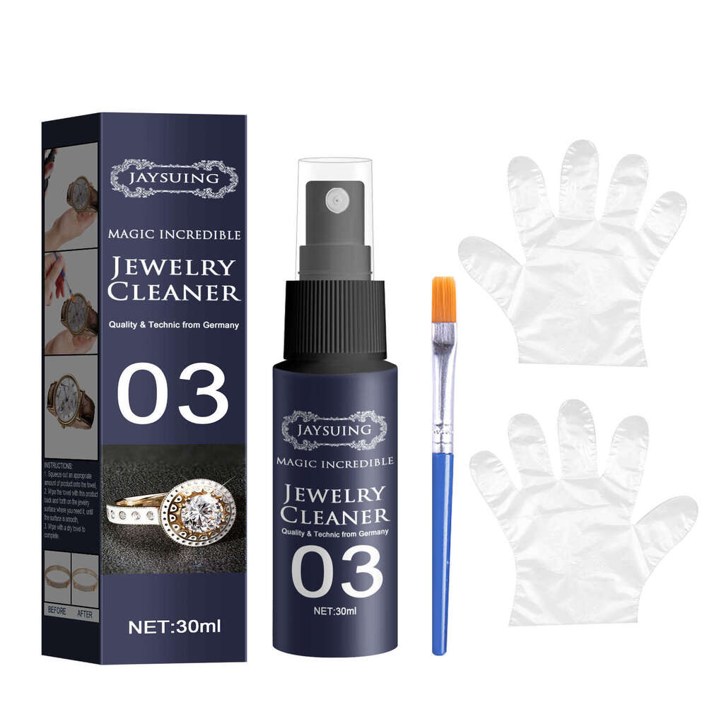 Jaysuing Jewelry Cleaner 30ml Set Rust Stain Removal Dial Gold Watch Diamond Ring Cleaning Spray S260202