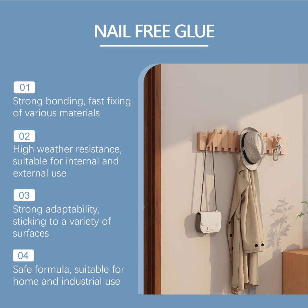 Household Wood Metal Ceramic Plastic Daily Home Long-Lasting Stable Nail-Free S260202