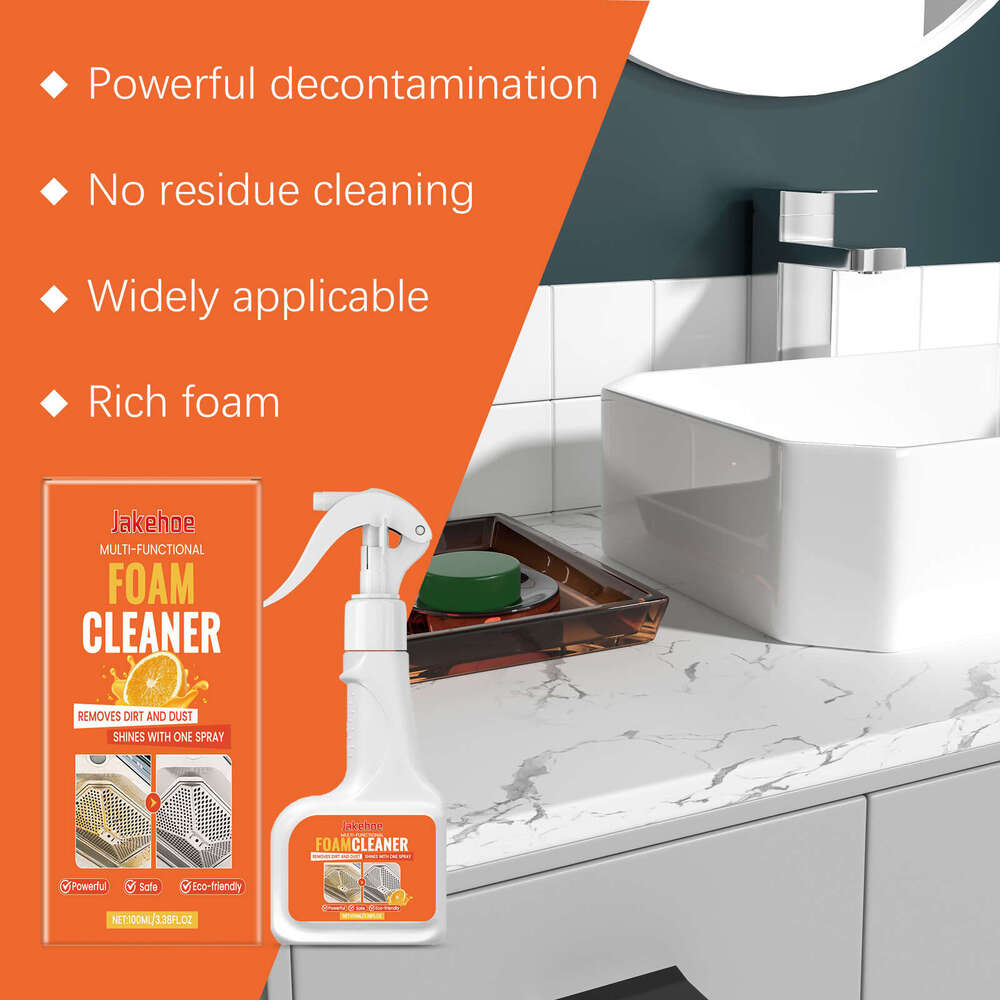 Multi-Purpose Foam Cleaner Multi-Use Household Product Dissolves Stains Removes Oil S260202