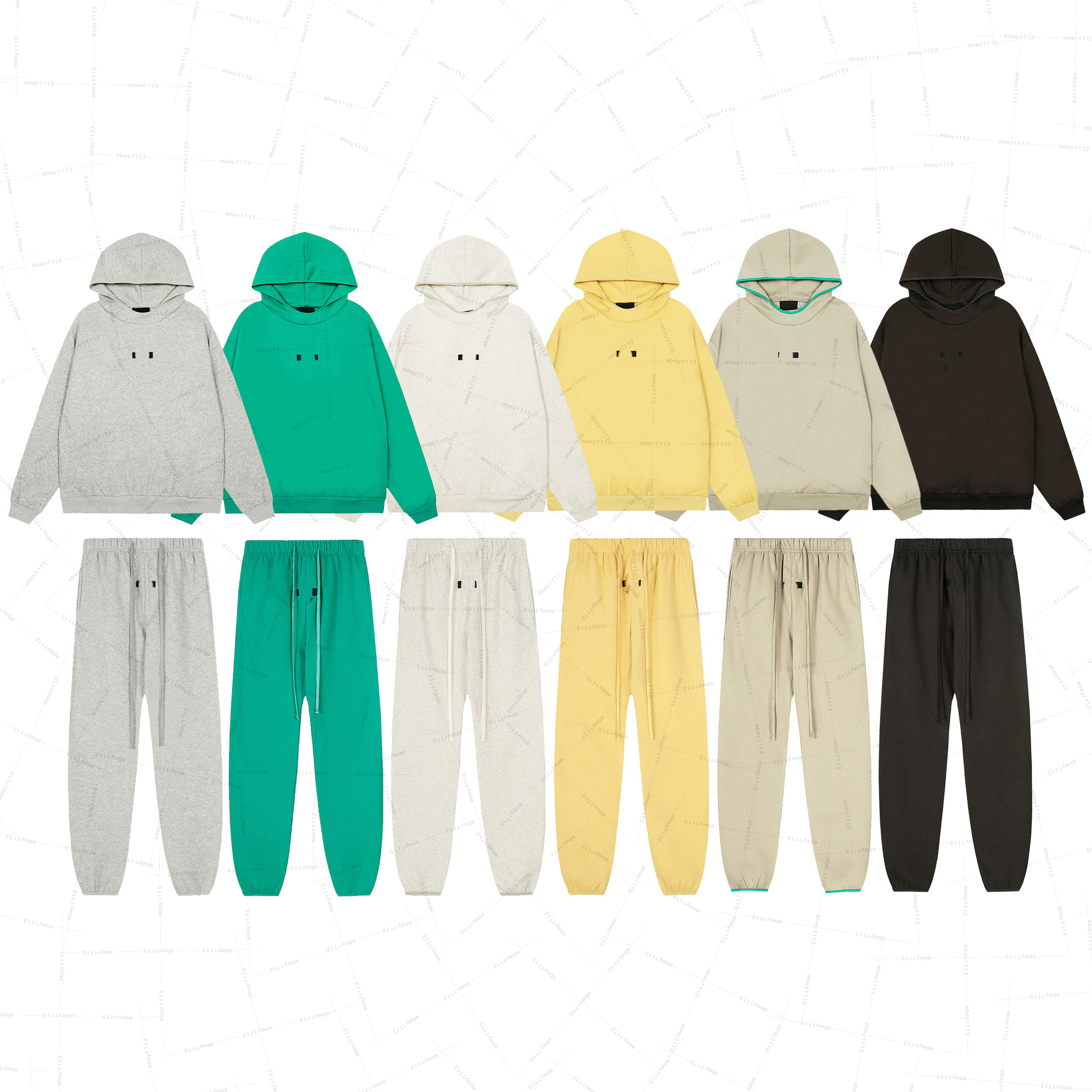 Mens designer hoodies season 8 baggy hoodie High Street Mens and Womens Loose Velvet Hoodies