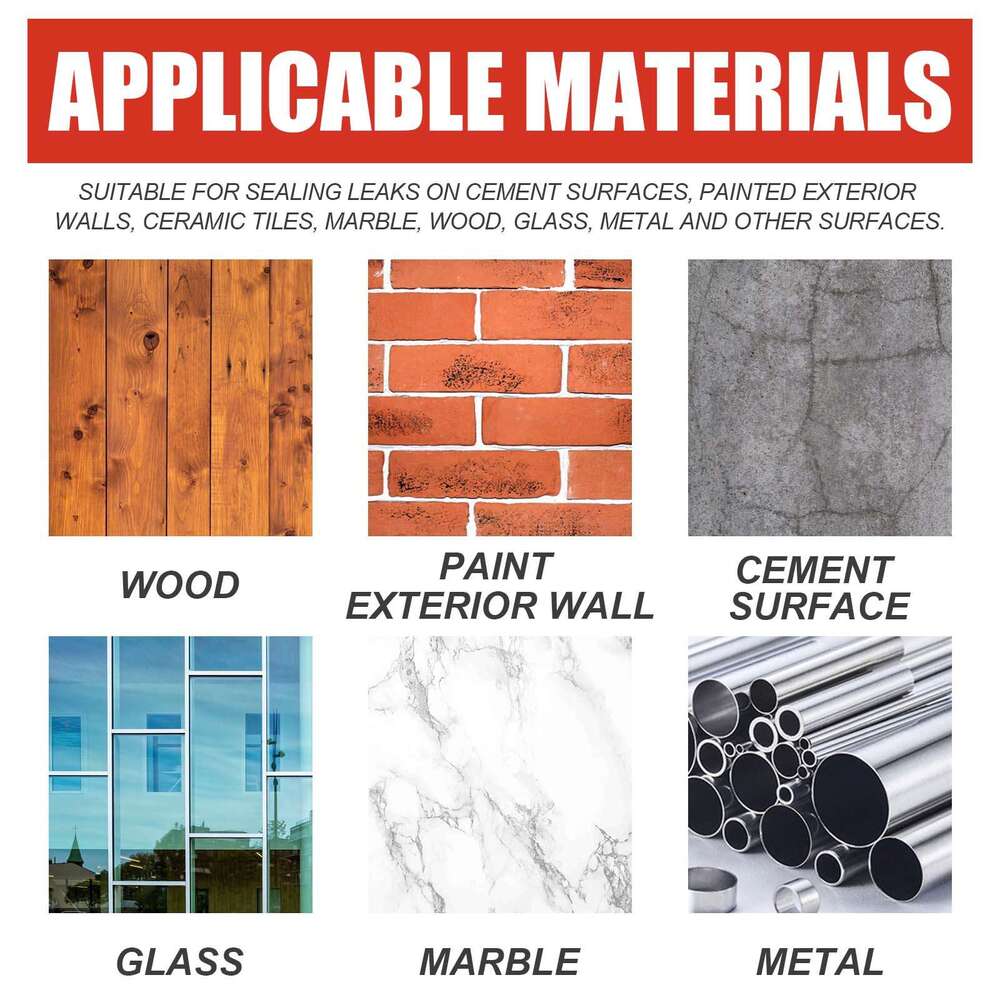 Jaysuing Transparent Waterproof Glue 300g Set for Roof, Bathroom, Kitchen Wall Waterproofing, No Tile Breaking, Leak Repair Coating S260202