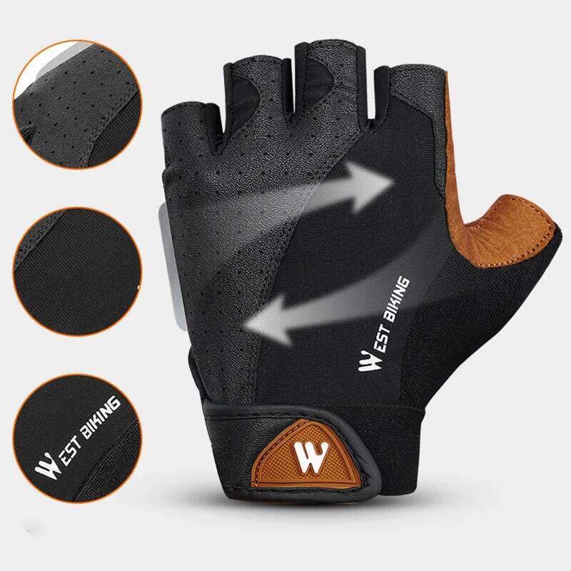 Sports Cycling Half Finger Men Women MTB Bike Running Fitness Gym Riding Motorcycle Bicycle Gloves XJ260202