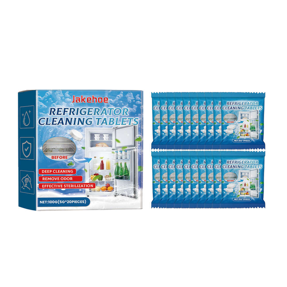 Jakehoe Refrigerator Microwave Oven Grease Odor Removal Multi-purpose Cleaning Tablets S260202
