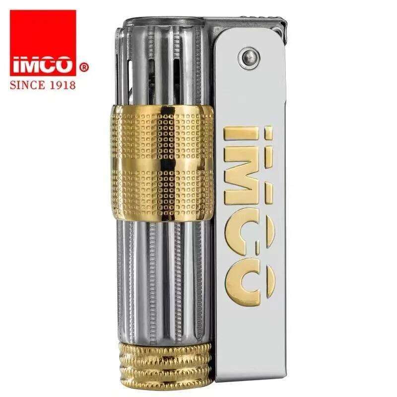 IMCO 6700 Vintage Stainless Steel Metal Austrian Gasoline Grinding Wheel Lighter Kerosene Series Genuine with Box W260202