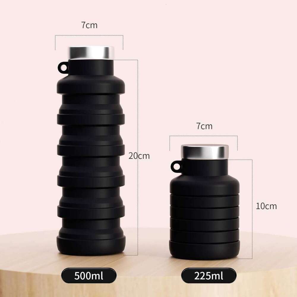 Creative Silicone Folding Running Fitness Portable Bottle Outdoor Sports Water Travel Cup Z260202