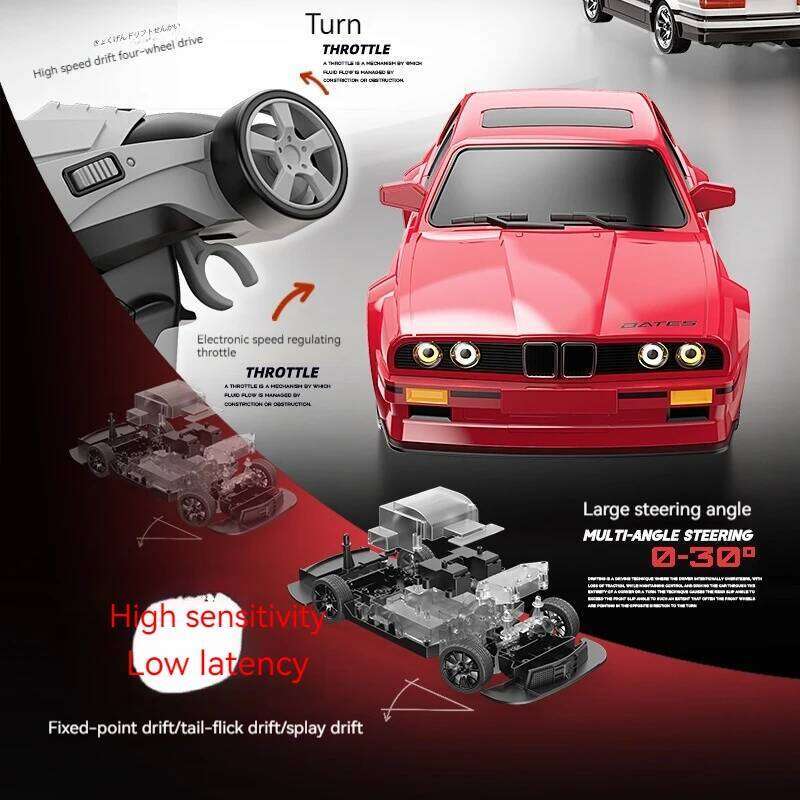 New Four-Wheel Drive 1:16 Retro E30 Sports Remote Control 4wd 30km/H High Speed Drift 2.4g Cvt Rc Car Toy Boy Y260131