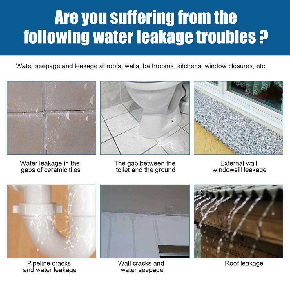 Transparent Waterproof Coating Bathroom Balcony No-Brick Roof Leak-Proof Glue S260202