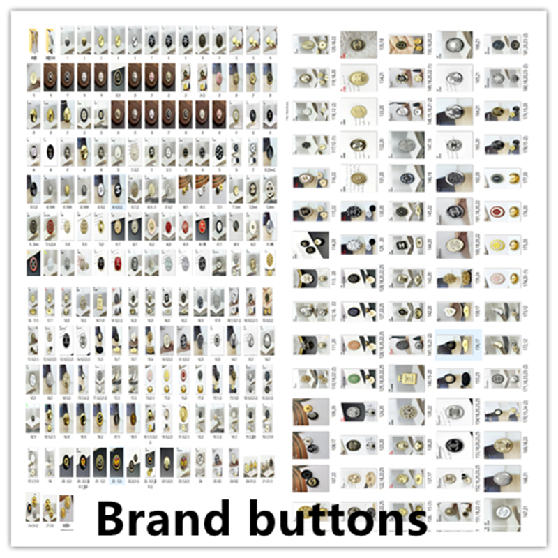 4 pieces/bag 15-25mm Multiple brands of high-quality letter buttons, 200 pieces in total All are correct letter marks