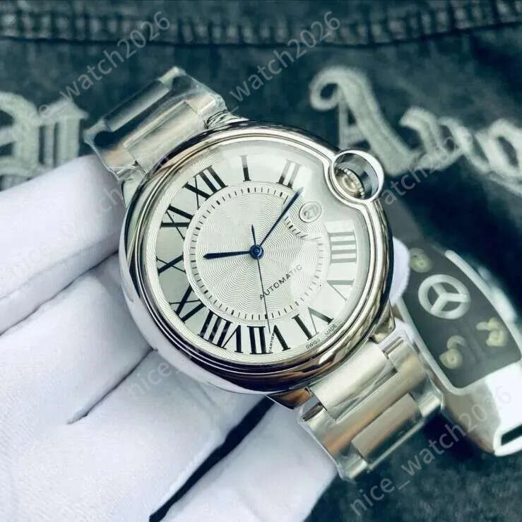 U1 Top-grade AAA C a r tier Watch Designer Classic Blue Balloon Watches Automatic Mechanical Movement For Men Women Stainless Steel Montre De Luxe Wristwatches 7db