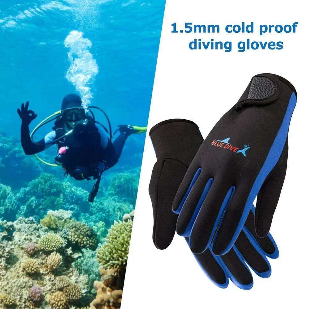 1.5mm Wetsuit Neoprene Fishing Spearfishing Paddling Thermal Anti-Slip Surfing Gloves Diving Equipment XJ260202