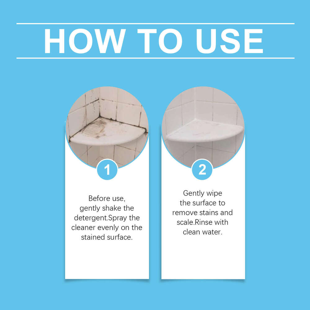 Removal Cleaning Spray Clean Bathroom Glass Door Bathtub Stain and Water Spot Cleaner S260202