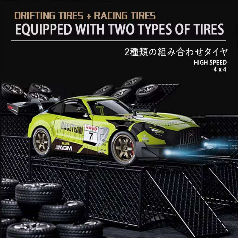 40KM/H High-Speed Remote Control Car1:16 4WD Rechargeabl Racing Drift Electric Graffiti RC Cars Birthday Toys for Boys Y260131